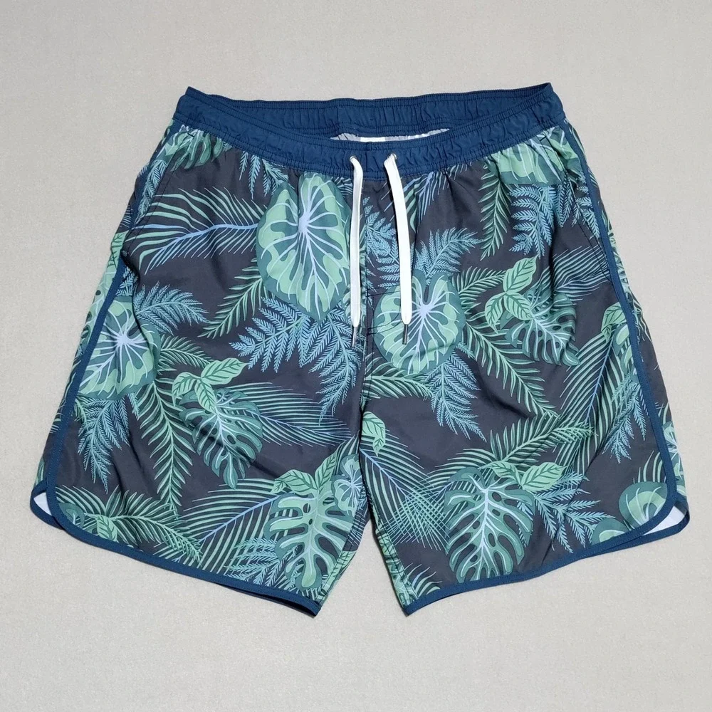 Fair Harbor Anchor Swim Trunks Mens‎ XL Tropical Floral Lined Pockets Drawstring